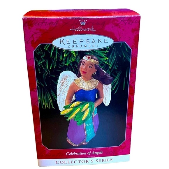 1998  "CELEBRATION OF ANGELS" Kwanzaa Hallmark Ornament Collectible Series #4/4 - Picture 1 of 12